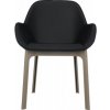 Jídelní židle Kartell Clap PVC béžová / černá