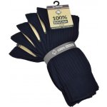 100% bavlna klasické dámské 100% bavlněné jednobarevné žebrované ponožky mix2 – Hledejceny.cz