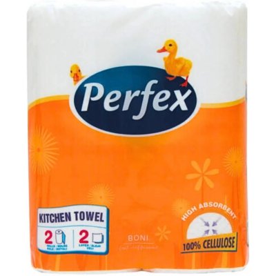 Perfex Kuchyňské utěrky 2 vrstvy 45 útržků 10,8 m (á2ks) 0263 – Hledejceny.cz
