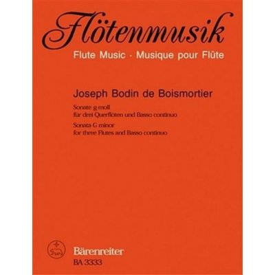 Sonáta pro tři flétny hoboje housle a basso continuo g moll – Hledejceny.cz