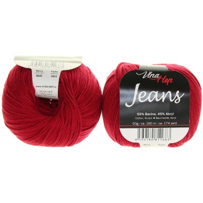 Vlna Hep Jeans tmavě červená 8020 – Zbozi.Blesk.cz