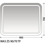 Intedoor WA5 90 x 70 cm WA5 ZS 90/70 TF – Hledejceny.cz