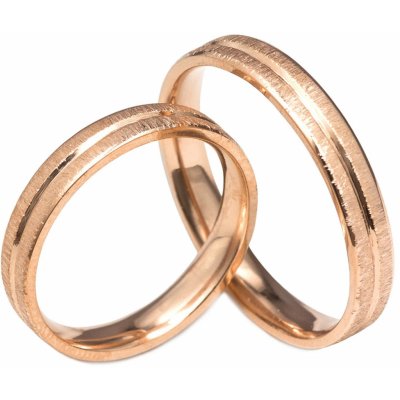 Aumanti Snubní prsteny 6 Zlato červená – Zboží Mobilmania