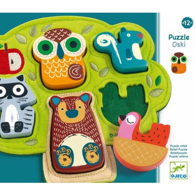 Djeco Vkládací puzzle Oski – Sleviste.cz