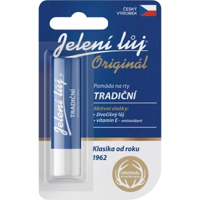 JELENÍ LŮJ Tradiční pomáda na rty 4,5 g – Hledejceny.cz
