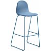 Jídelní židle AJ Produkty Gander výška sedáku 790 mm polstrovaná modrá