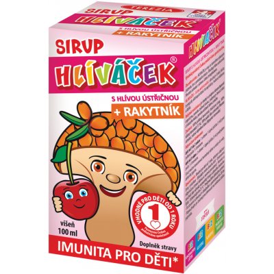 Terezia Company Hlíváček S Hlíva Ústřičná + Rakytník sirup s příchutí višně 100 ml – Hledejceny.cz