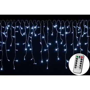 Voltronic 59794 Vánoční světelný déšť 400 LED studená bílá 10 m + ovladač