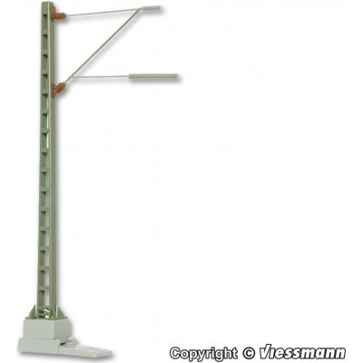 Viessmann H0 Trolejový sloup s ramenem výška 99 mm kovový design Viessmann 4110 – Hledejceny.cz