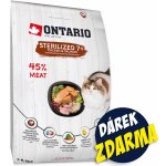 Ontario Cat Sterilised 7 6,5 kg – Sleviste.cz