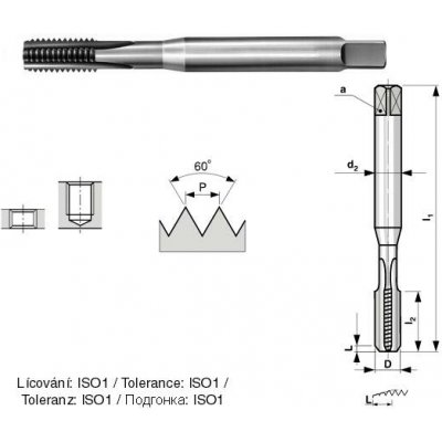 BUČOVICE TOOLS Závitník 3043 M3 ISO1 HSSE 163 030 – Hledejceny.cz