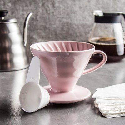 Hario Dripper V60-02 Ceramic Pink – Hledejceny.cz