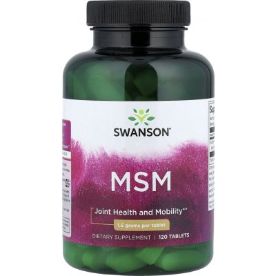 Swanson MSM Methylsulfonylmethan TruFlex 1500 mg 120 tablet – Hledejceny.cz