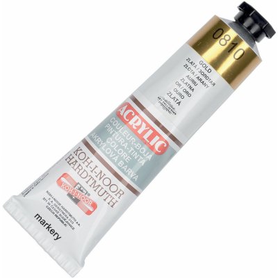 Koh-i-noor akrylové barvy Acrylic zlatá 40ml – Zboží Dáma