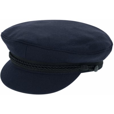 Fiebig Headwear since 1903 Námořnická vlněná kapitánka Fisherman Cap wool modrá – Hledejceny.cz