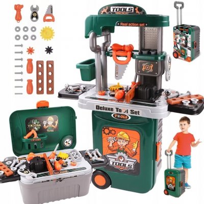 LEANToys Sada nářadí v kufru pro děti zelený – Sleviste.cz