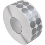 Samolepící fixační etikety kruh 30mm, šedé, netkaná textilie + PE, snímatelné lepidlo, dvě řady, 4000 et/ kot. (cena za 1000 ks) – Zboží Živě