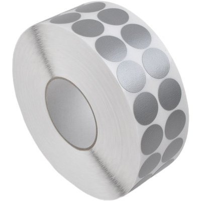 Samolepící fixační etikety kruh 30mm, šedé, netkaná textilie + PE, snímatelné lepidlo, dvě řady, 4000 et/ kot. (cena za 1000 ks) – Zboží Živě