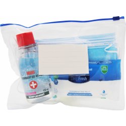 Student Start Anti-Covid Pack rouška Gel 150 ml a Antibakteriální ubrousky 15 ks 10 ks
