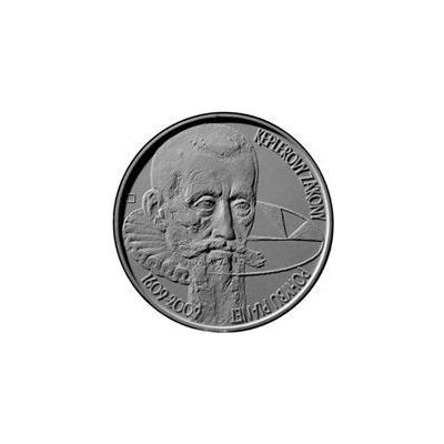 Česká mincovna 400. výročí formulování Keplerových zákonů 200 Kč 2009 stříbrná mince Proof 13 g – Sleviste.cz