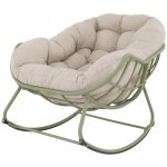 COZY křeslo/houpací křeslo Lesli Living Houpací krémově zelená – Zboží Dáma