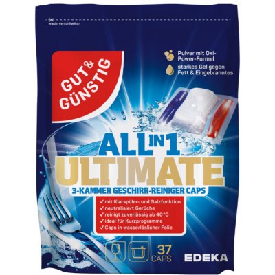 G&G All-in-1 Ultimate kapsle do myčky nádobí 37 ks – Sleviste.cz