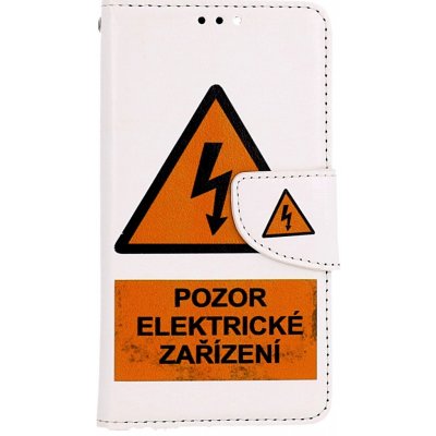 Pouzdro TopQ iPhone 13 knížkové Pozor elektrické zařízení – Zbozi.Blesk.cz