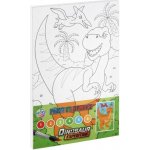 Creative Craft Group Malování na plátno podle čísel sada 19,5x29,7cm dinosauři – Hledejceny.cz