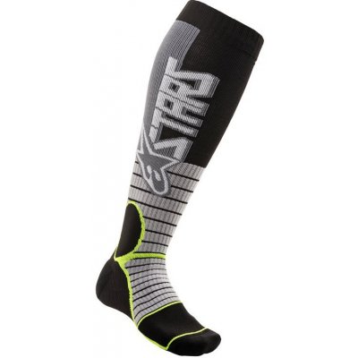 Alpinestars ponožky MX PRO SOCKS 2022 šedá/žlutá fluo – Zboží Mobilmania