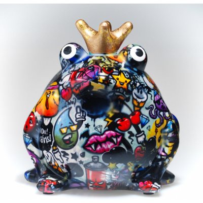 Pomme Pidou keramická kasička žába Freddy graffiti M – Hledejceny.cz