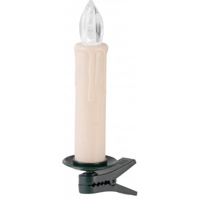 MagicHome vánoční svíčka se špendlíkem 10 LED 1xAA 10 ks + dálkové ovládání snadné rozsvícení časovač zploštělá – Zbozi.Blesk.cz