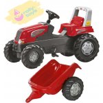 Rolly Toys Rolly Toys Šlapací traktor Rolly Juniors vlečkou červený – Hledejceny.cz