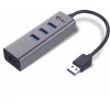 Dokovací stanice a replikátor portů i-Tec USB 3.0 Metal HUB 3 Port + Gigabit Ethernet U3METALG3HUB