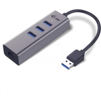 i-Tec USB 3.0 Metal HUB 3 Port + Gigabit Ethernet U3METALG3HUB