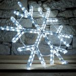 DECOLED Easy Fix 2D LED světelná vločka V, Ø 60 cm, ledově bílá, sada na veřejné osvětlení, hliník – Hledejceny.cz