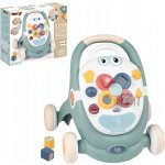 SMOBY 210207 Croc Baby Walker MiniKiss 3in1 Chodítko a kočárek pro panenku s brzdou – Zboží Mobilmania
