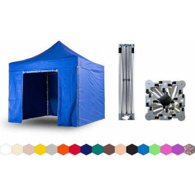 TENTino BIG HEXAGON 3x3 m 8A MODRÁ – Zboží Mobilmania