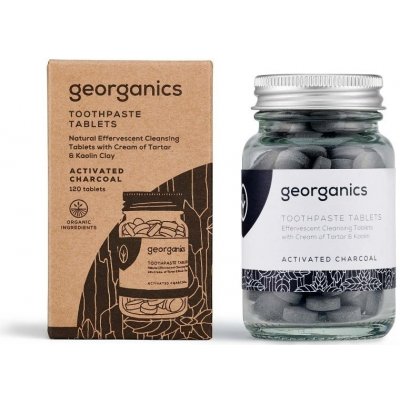 Georganics v tabletkách s aktivním uhlím 120 ks – Hledejceny.cz