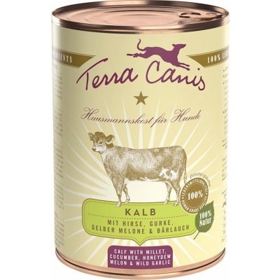 Terra Canis CLASSIC telecí maso s jáhlami, okurkou a melounem 12 × 400 g