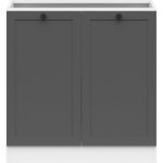 Junona Line Ramka skříňka D2D/80/82, bílá/grafit – Sleviste.cz