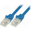síťový kabel Logilink CP1036U Patch, U/UTP, 5e, licna, CCA, PVC, 1m, modrý