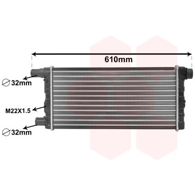 Chladič vody pro motor VAN WEZEL 17002115 | Zboží Auto