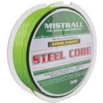 Mistrall Šňůra S Ocelovým Jádrem Admuson Steel Core 5m 0,12mm 15,6kg – Zboží Mobilmania