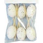 Vajíčko zápich PVC 6ks/6cm bílá – Hledejceny.cz