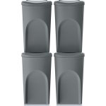 Prosperplast Sada 4 odpadkových košů SORTIBOX IV šedý 4 x 35 l – Zboží Dáma