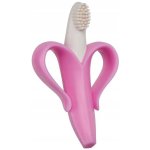 Baby Banana Brush první kartáček banán růžová – Sleviste.cz