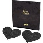 Ozdoby na prsa - Flash Heart Black – Zboží Dáma