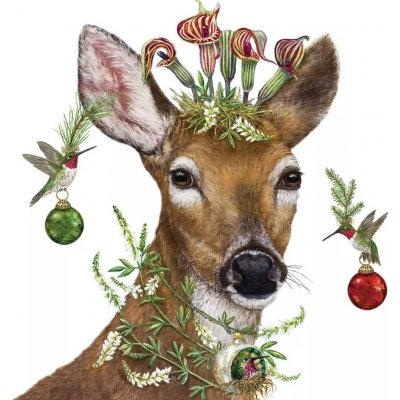 Ambiente Europe BV ubrousek 33x33cm Vánoční domečky – Hledejceny.cz