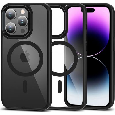 Pouzdro TECH-PROTECT MAGMAT MAGSAFE IPHONE 15 PRO černé/čiré – Zboží Mobilmania