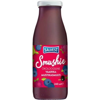 Salvest Smushie BIO ovocné smoothie borůvkami malinami s černým rybízem 240 ml